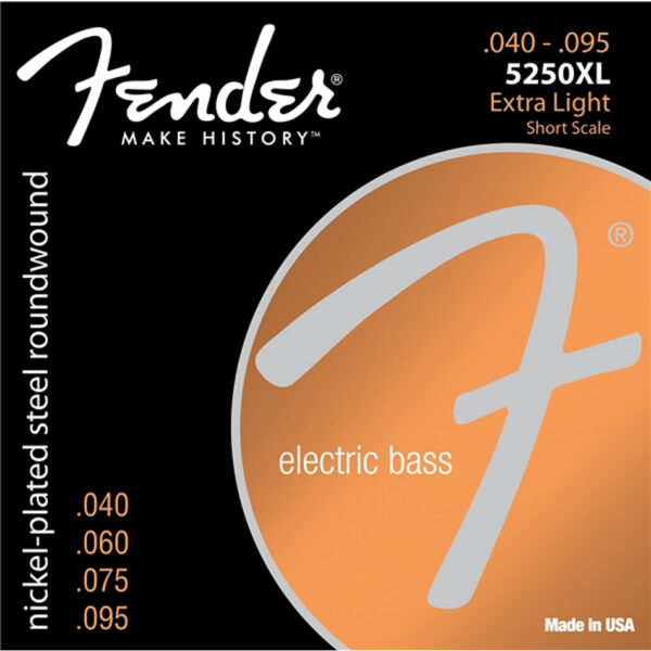 Fender 5250XL Extra Light Short Scale Bass Strings .040-.095