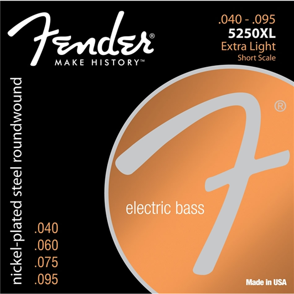 Fender 5250XL Extra Light Short Scale Bass Strings .040-.095