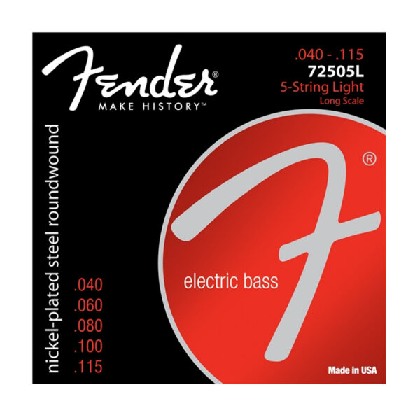 Fender 7250 Light 5-String Bass Strings .040-.115