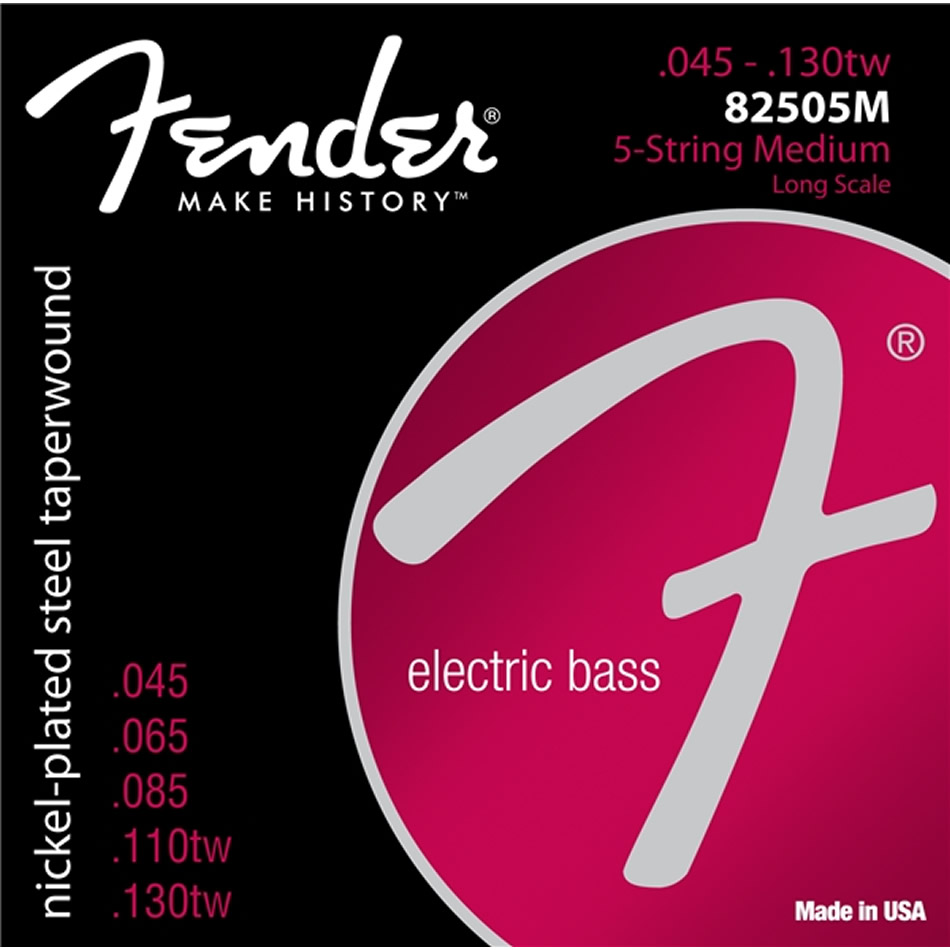 Fender 8250 Medium 5-String Bass Set .045-.130tw