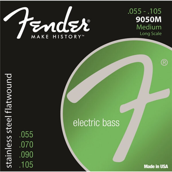 Fender 9050 Stainless Flatwound Bass Strings, .055-.105