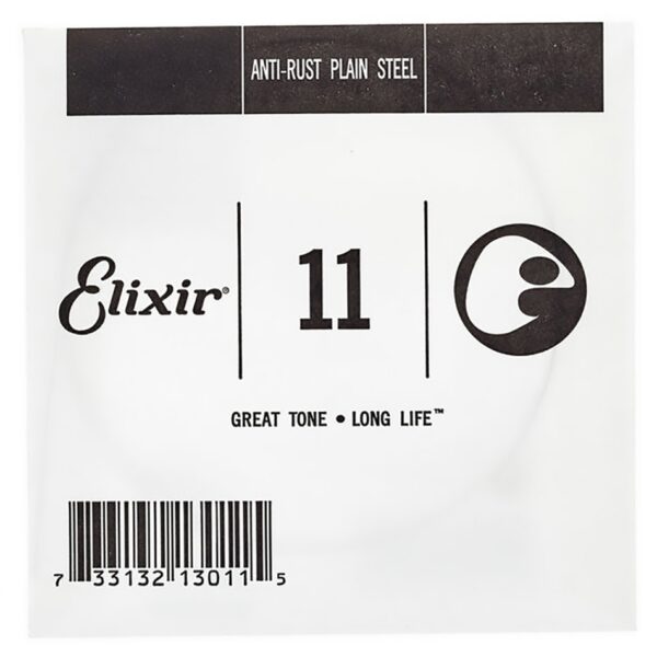 Elixir 13011 Anti-Rust Plain Steel .011 Single String