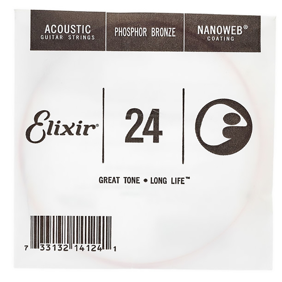 Elixir NANOWEB Phosphor Bronze Single String .024