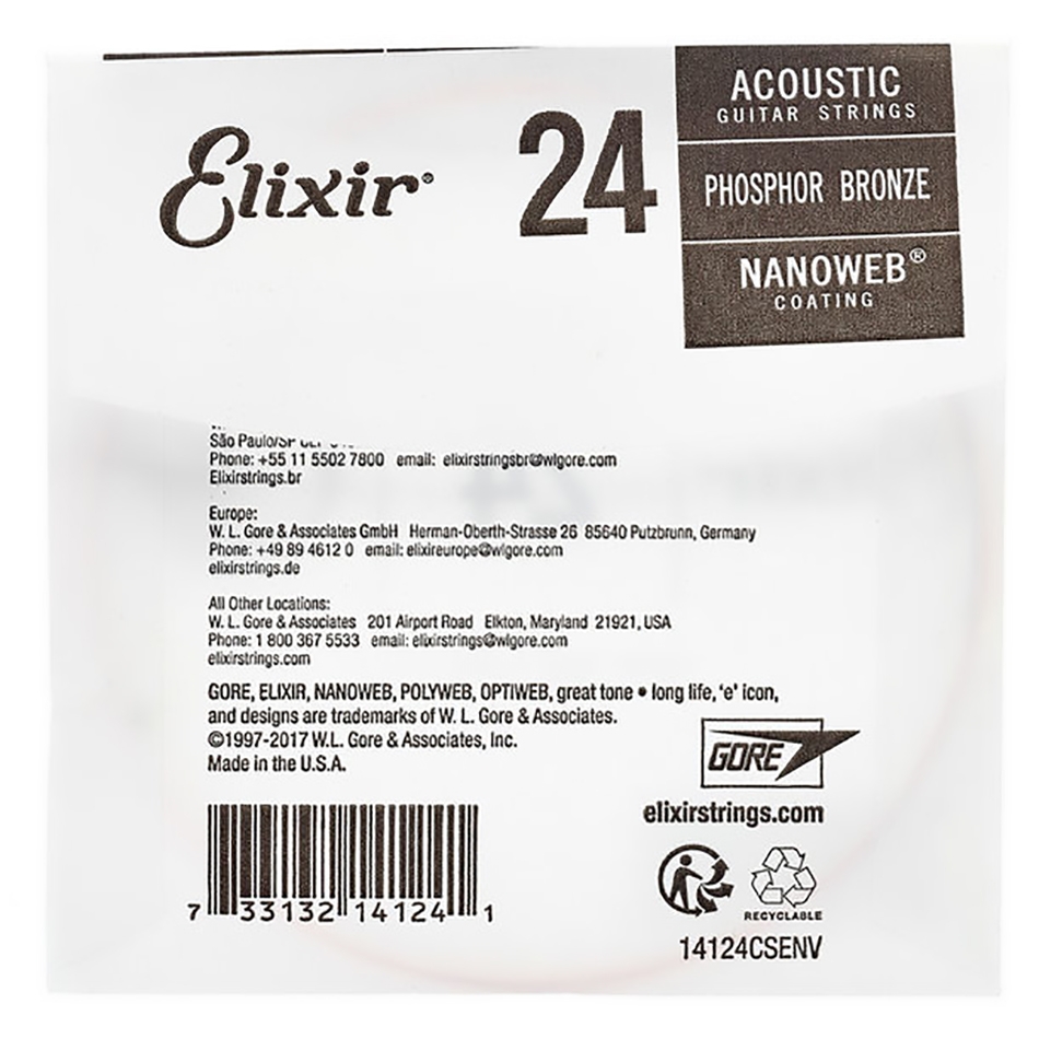 Elixir NANOWEB Phosphor Bronze Single String .024 - Image 2