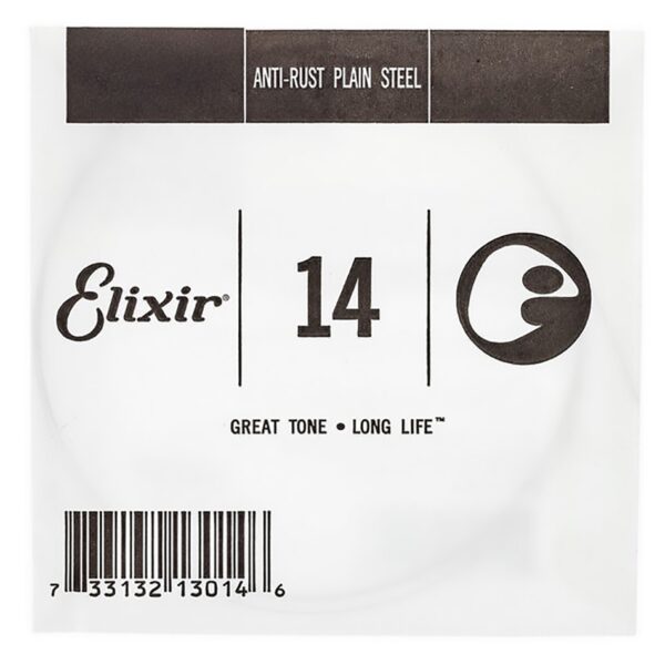 Elixir .014 Anti-Rust Plain Steel Single String