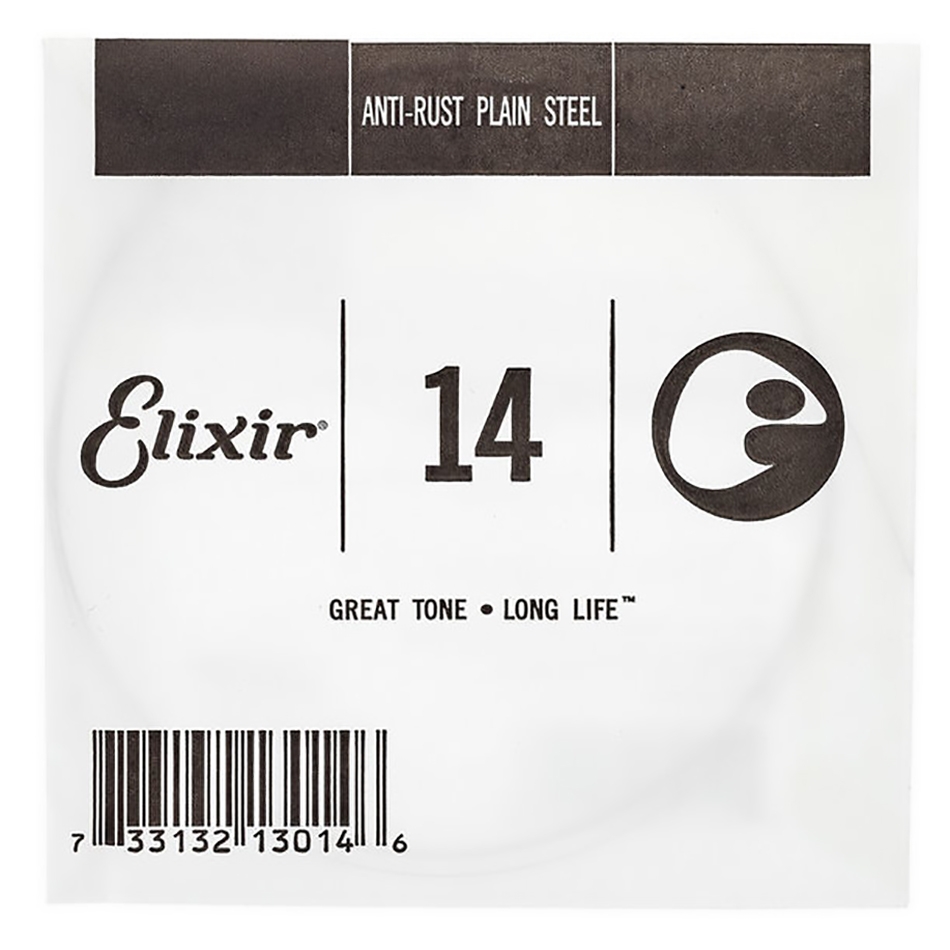 Elixir .014 Anti-Rust Plain Steel Single String