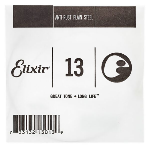 Elixir .013 Anti-Rust Plain Steel Single String