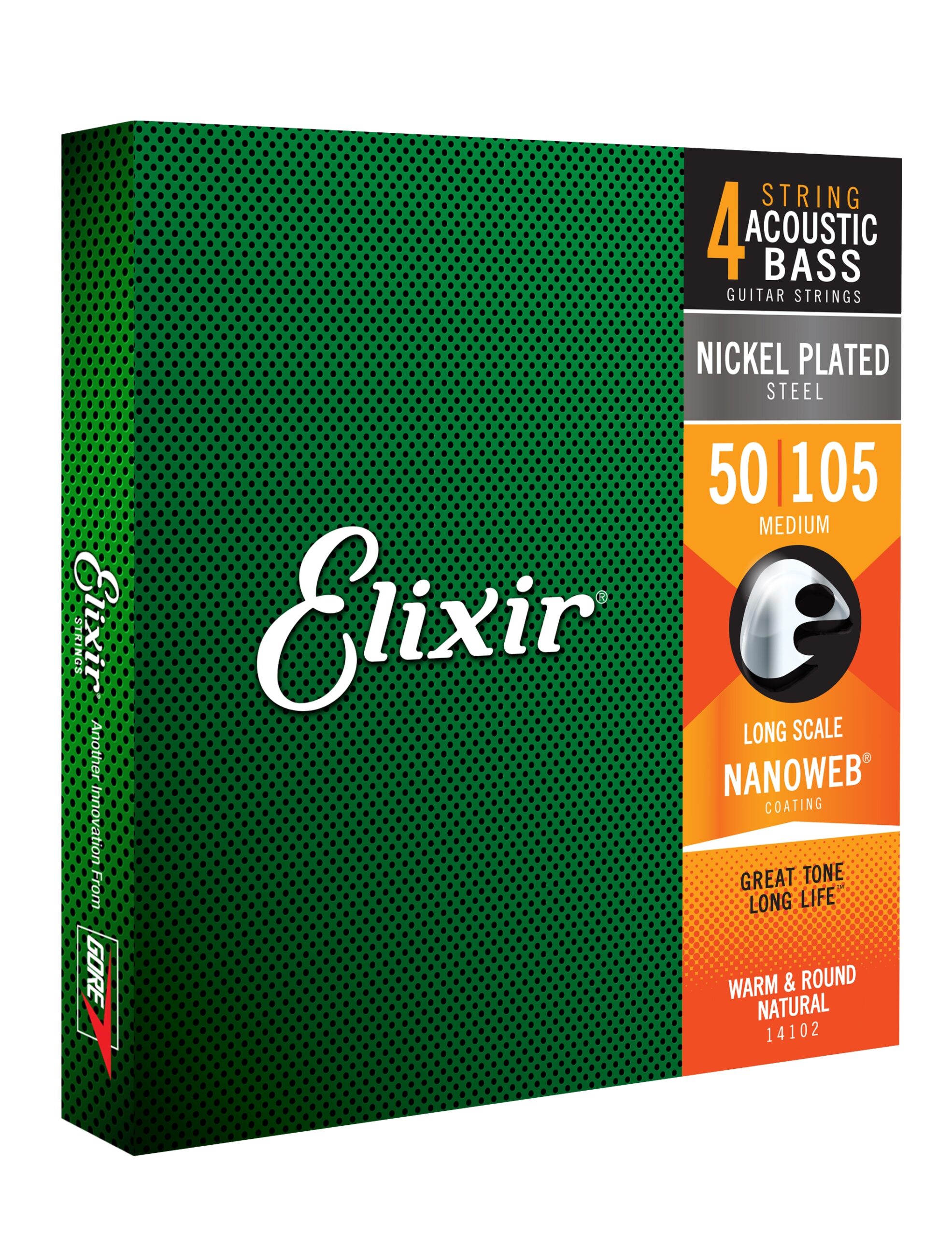 Elixir NANOWEB Nickel Bass Strings 4-String Med Long .050-.105 - Image 4