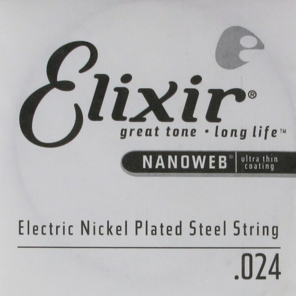 Elixir .024 NanoWeb Nickel-Plated Electric Single String