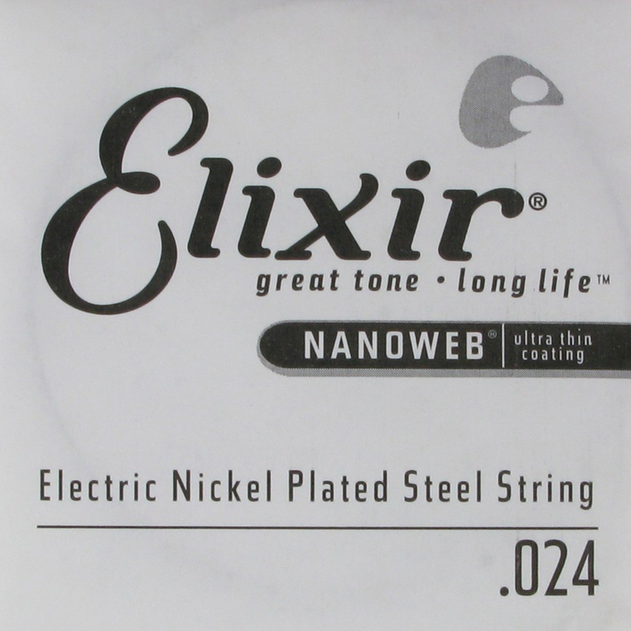 Elixir .024 NanoWeb Nickel-Plated Electric Single String