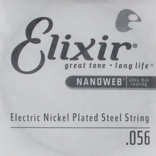 Elixir NANOWEB Nickel Plated Steel Single String .056
