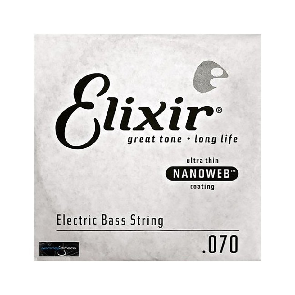 Elixir NANOWEB .070 Nickel Plated Steel Bass Single String