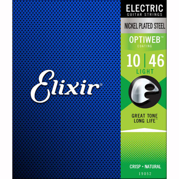 Elixir Optiweb Nickel Plated Steel Electric Strings, Light