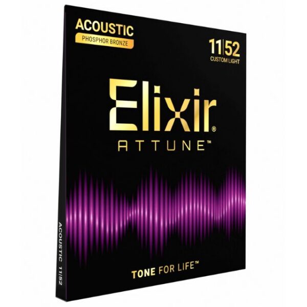Elixir 21027 Attune Phosphor Bronze Strings 11-52