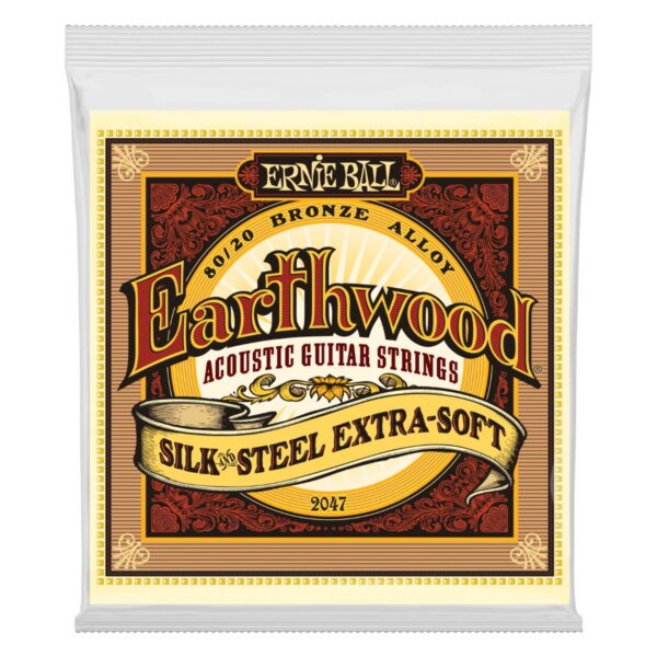 Ernie Ball 2047 Earthwood Silk & Steel Extra Soft 80/20