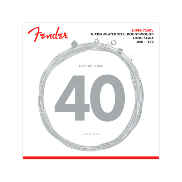 Fender 7250L Nickel-Plated Bass Strings .040-.100