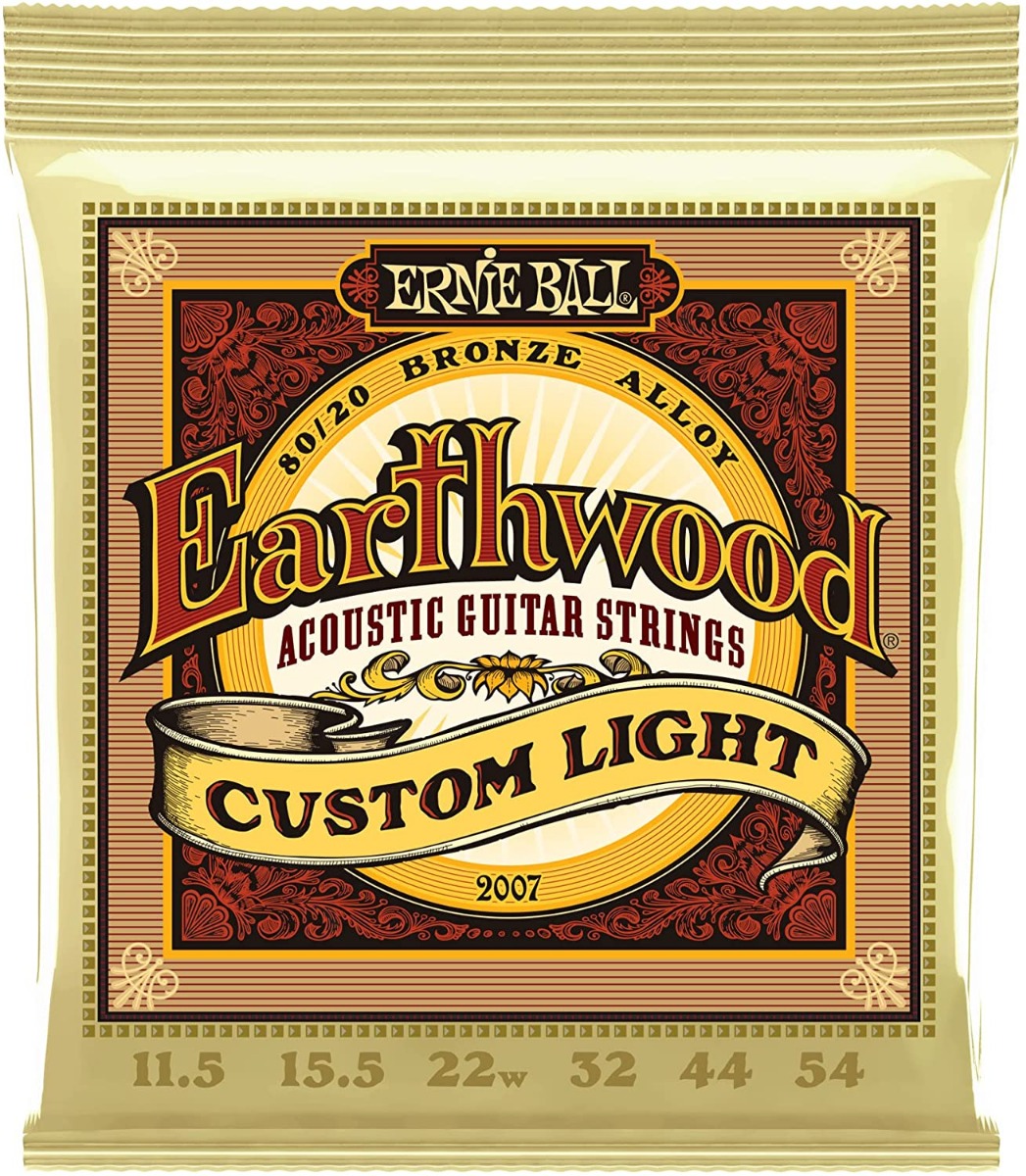 Ernie Ball 2007 Earthwood Custom Light 80/20 Bronze 11.5-54