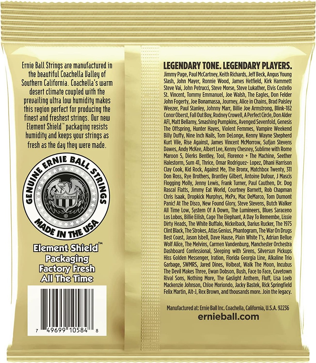 Ernie Ball Earthwood Custom Medium 80/20 Bronze 12.5-56 - Image 2