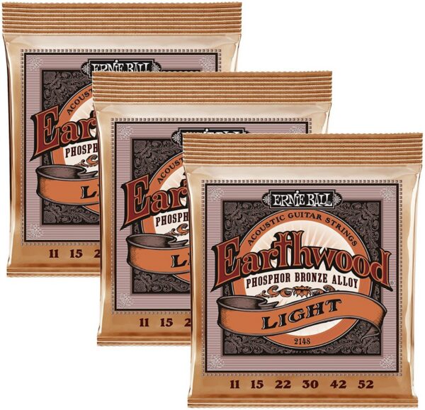 Ernie Ball 2148 Super Slinky Phosphor Bronze Acoustic – 3 Pack