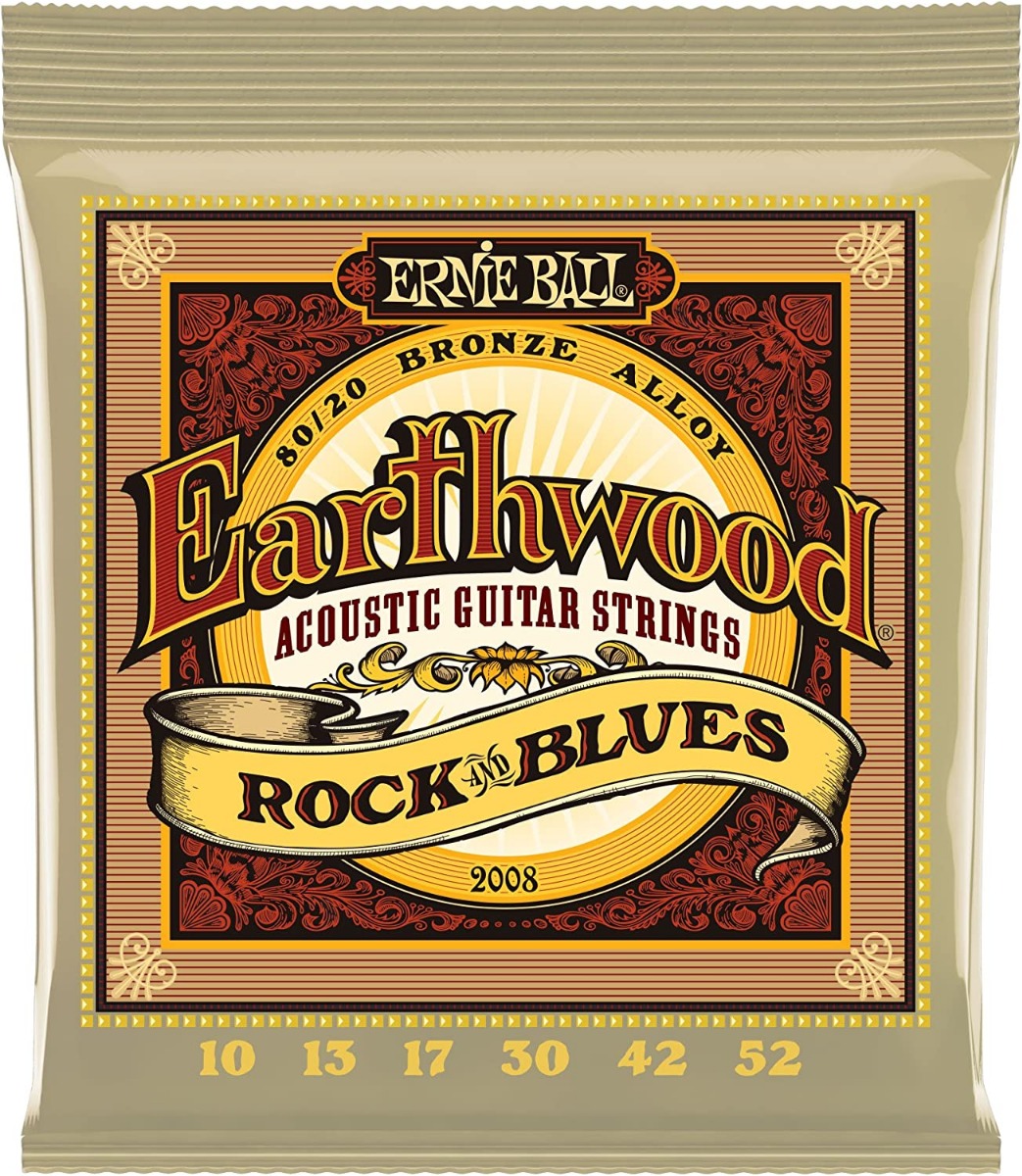 Ernie Ball 2008 Earthwood 80/20 Bronze Rock & Blues 10-52
