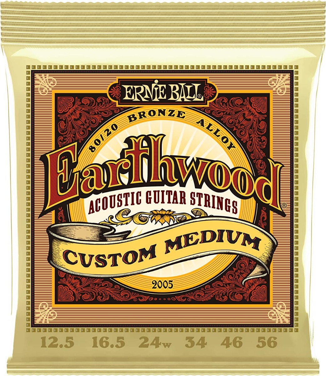 Ernie Ball Earthwood Custom Medium 80/20 Bronze 12.5-56