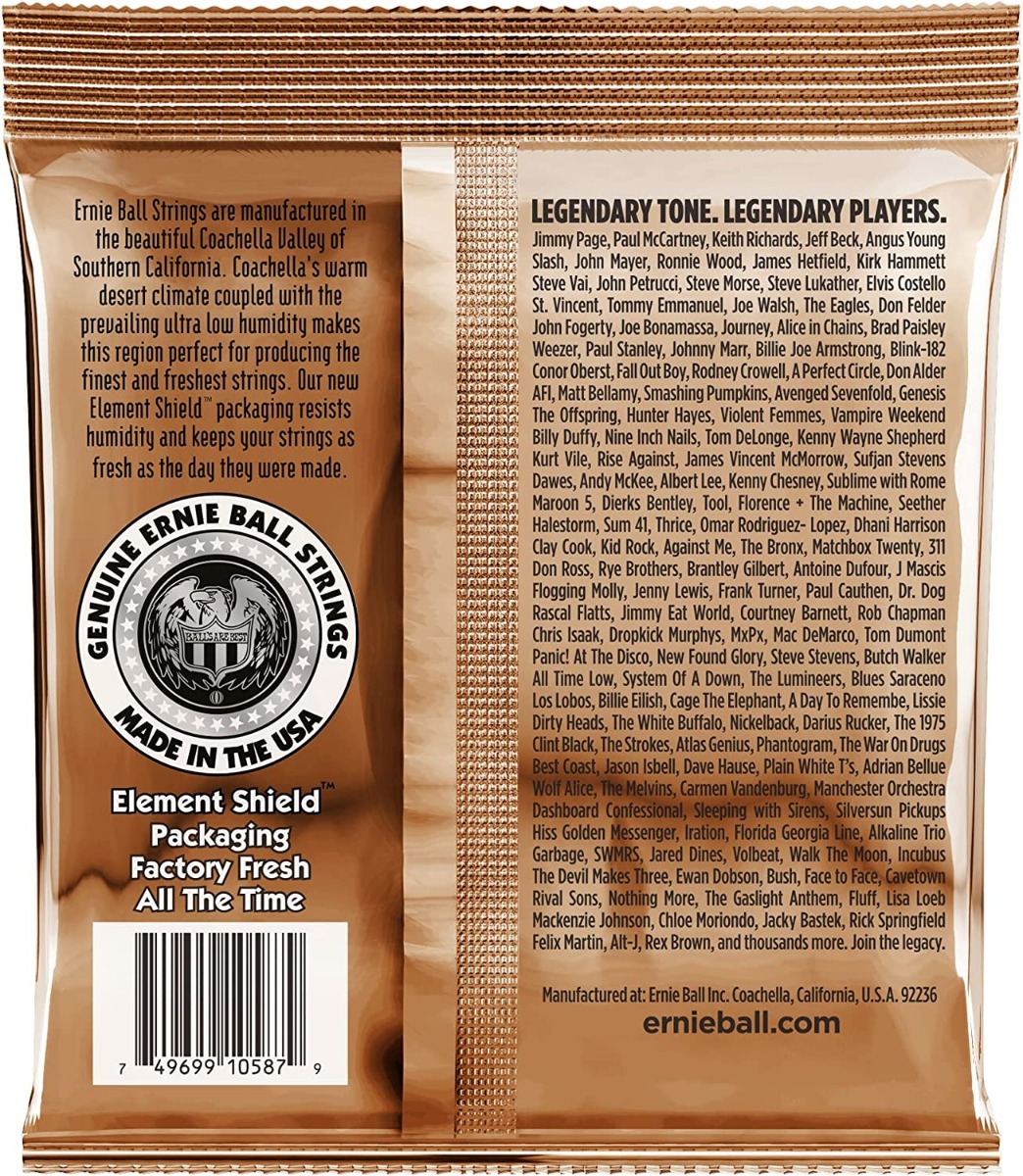 Ernie Ball 2145 Earthwood Phosphor Bronze Custom Light 11.5-54 - Image 2