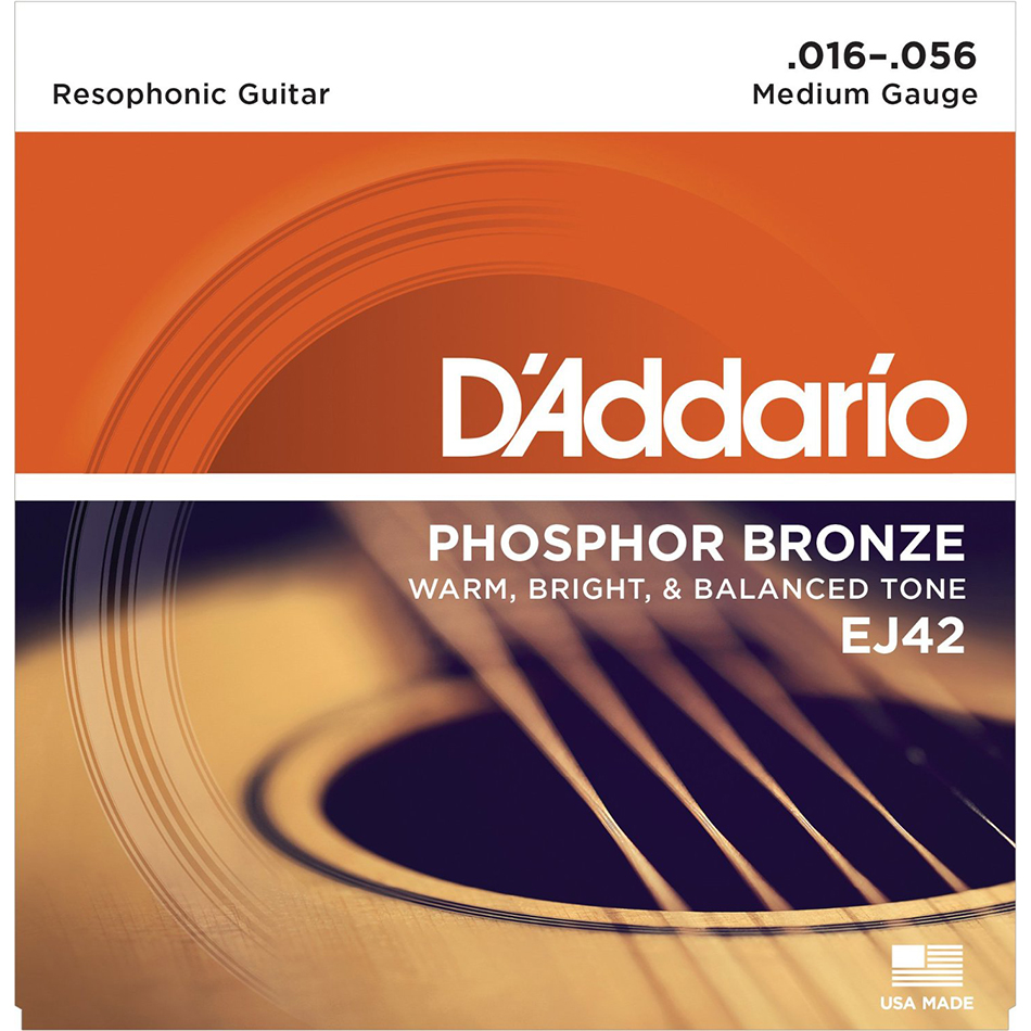 D'Addario EJ42 Resophonic Guitar Strings - Phosphor Bronze