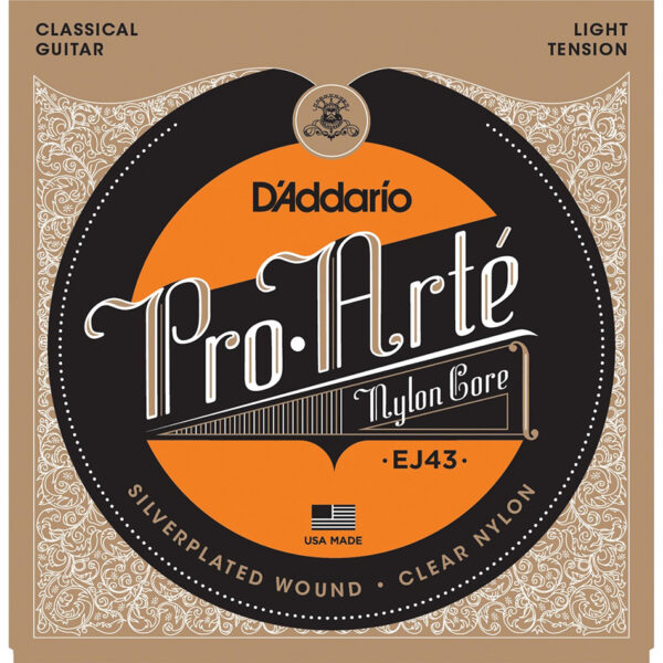 D'Addario EJ43 Pro-Arte Clear/Silver Light Classical Set