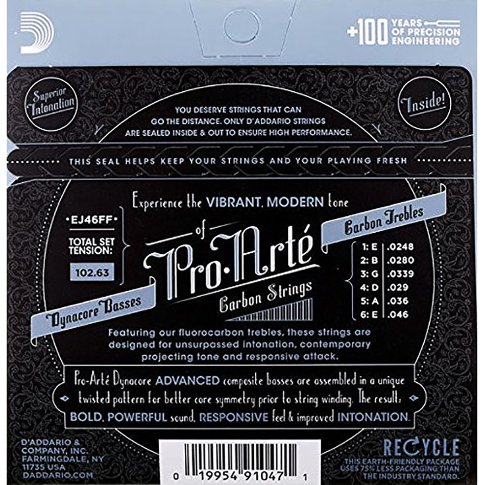 D'Addario EJ46FF Pro-Arté Carbon/Dynacore Hard Classical - Image 2
