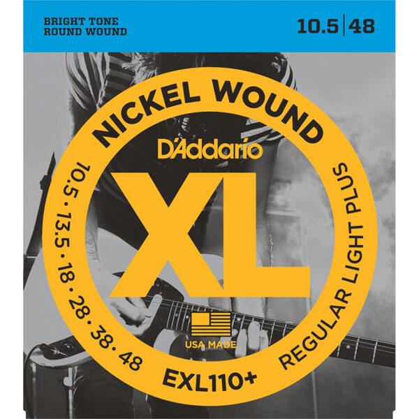 D'Addario EXL110+ Nickel Wound Electric, 10.5-48