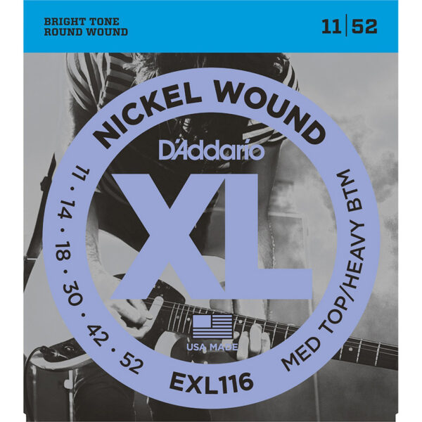 D'Addario EXL116 Nickel Wound Electric Strings, Med/Hvy