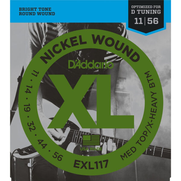 D'Addario EXL117 XL Nickel Wound Medium/Heavy Bottom
