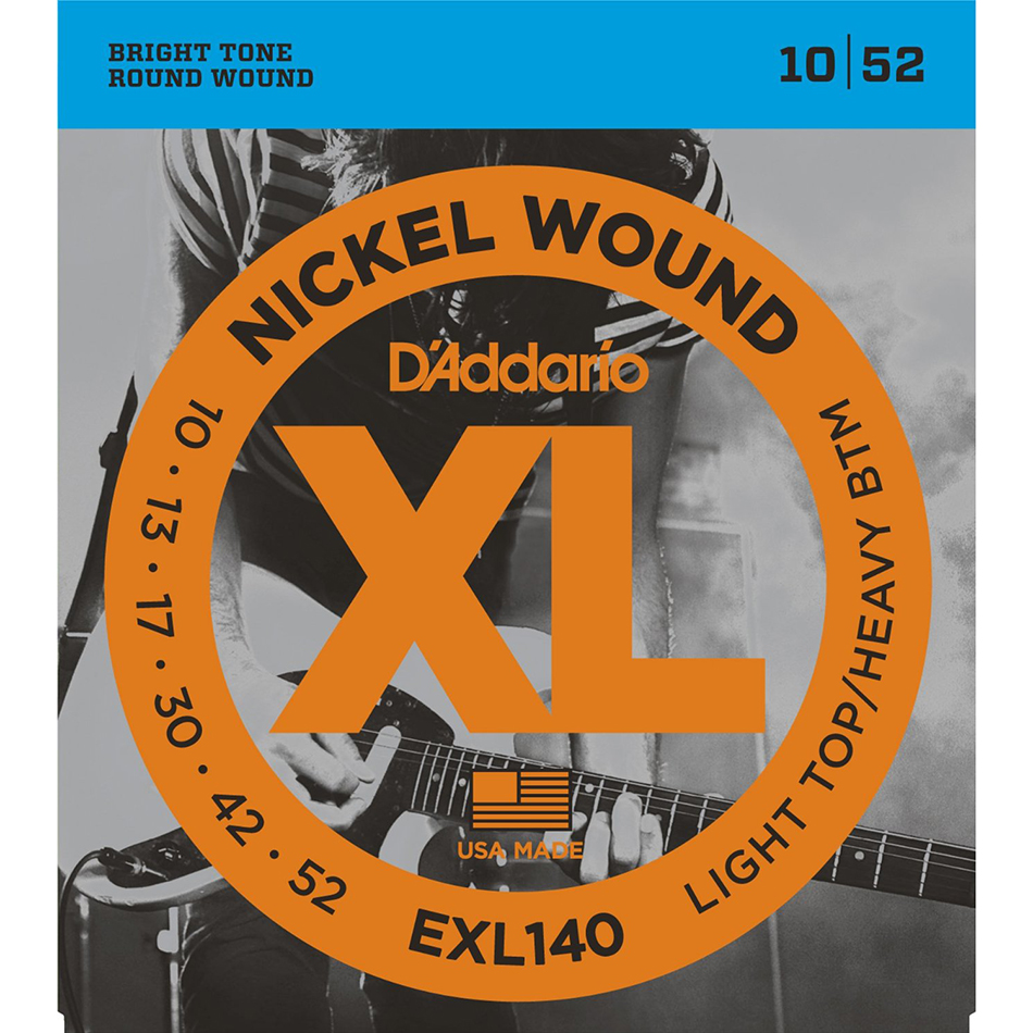 D'Addario EXL140 Nickel Wound Electric Strings, Lite/Hvy Bot