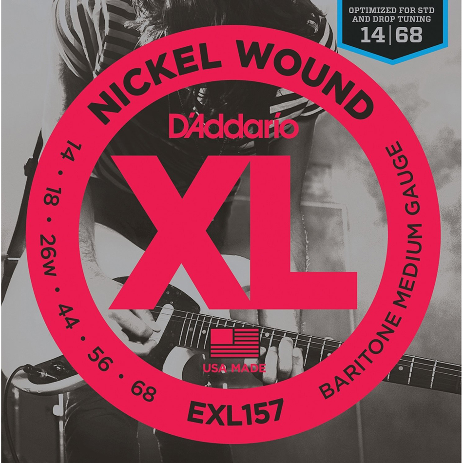 D'Addario EXL157 XL Nickel Baritone Electric Strings