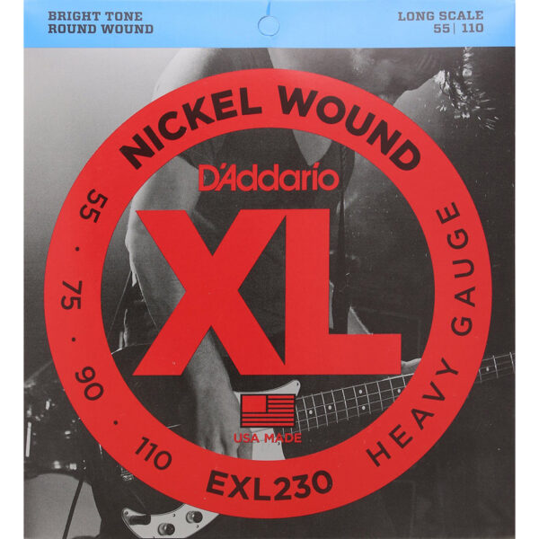 D'Addario EXL230 XL Nickel Bass Strings 55-110 Long Scale