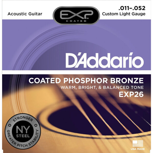 D'Addario EXP26 Coated Phosphor Bronze Custom Light