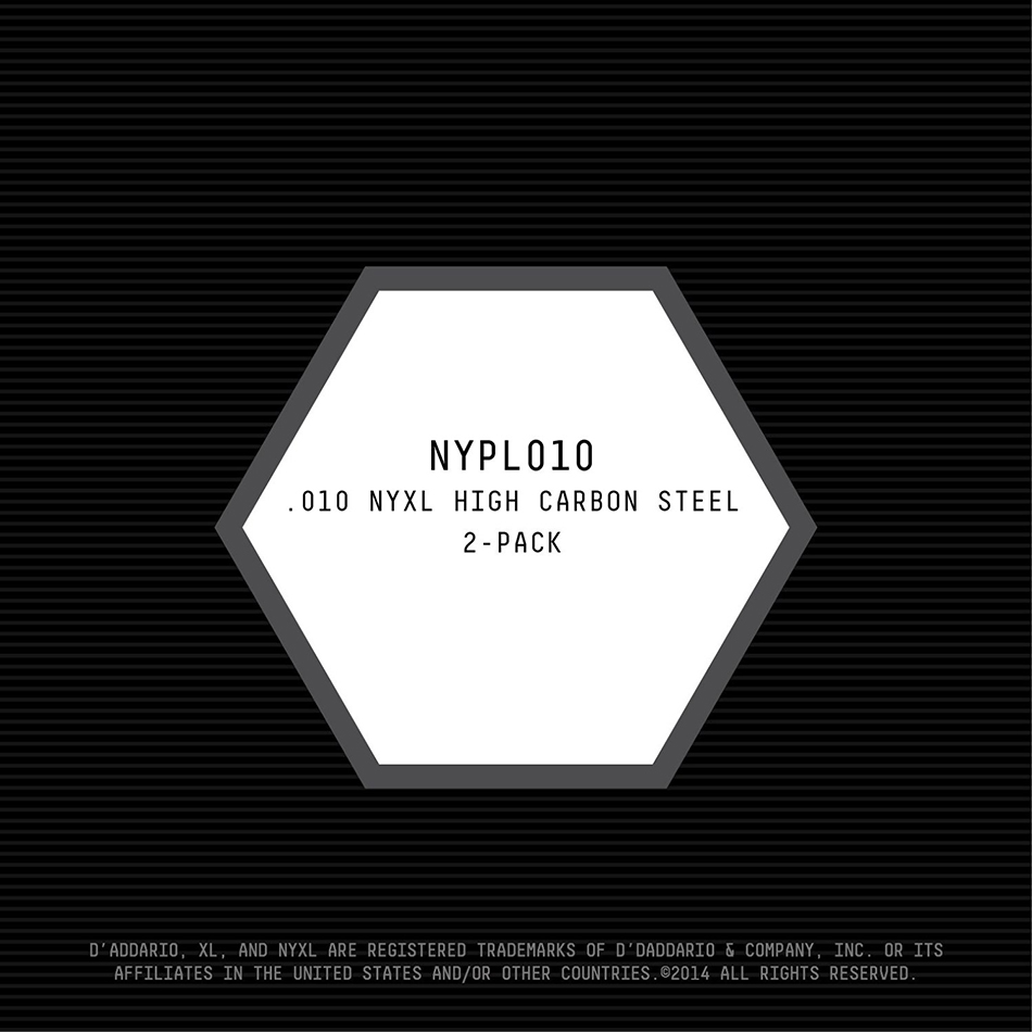D'Addario NYPL010 NYXL Plain Steel .010 Strings, 2-Pack - Image 2