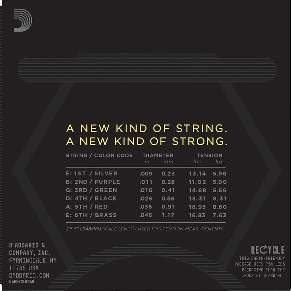 D'Addario NYXL0946 Electric Guitar Strings, Hybrid Light - Image 3