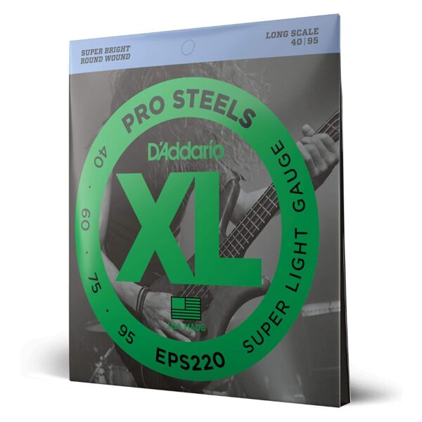 D'Addario EPS220-5 ProSteels 5-String Bass Set (45-125)