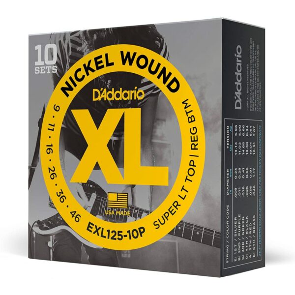 D'Addario EXL125-10P Nickel Wound 9-46 (10-Pack)