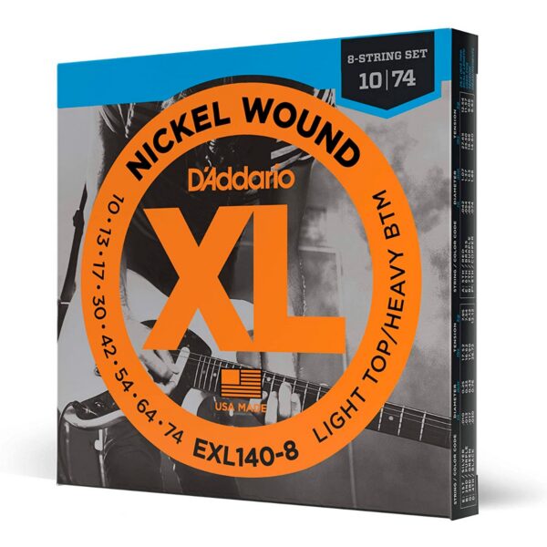 D'Addario EXL140-8 Nickel Wound 8-String .010-.074