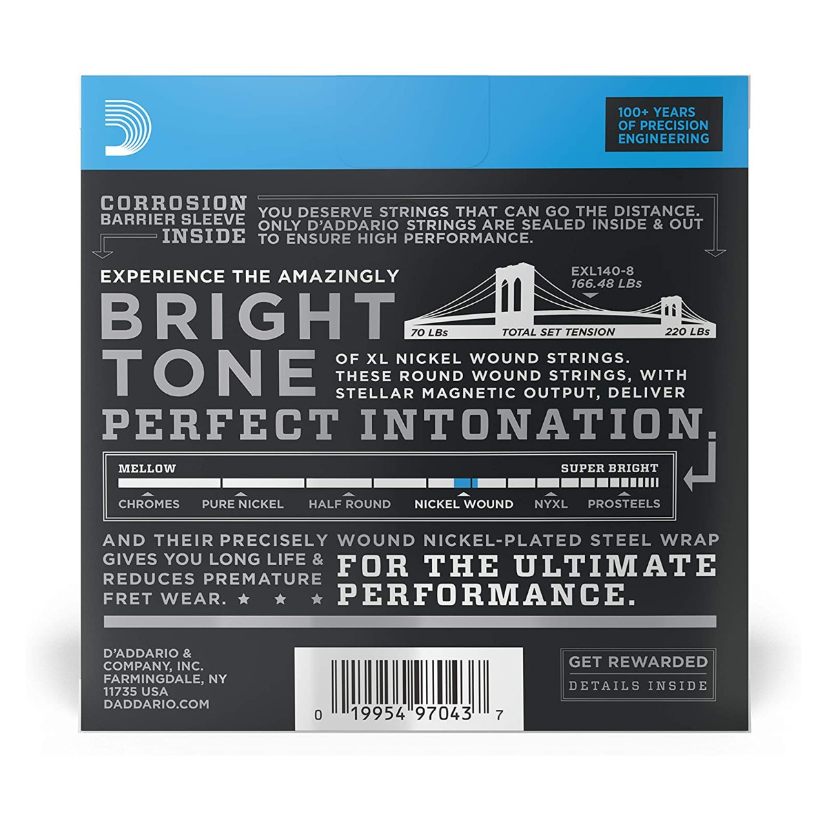 D'Addario EXL140-8 Nickel Wound 8-String Set 10-74 - Image 2