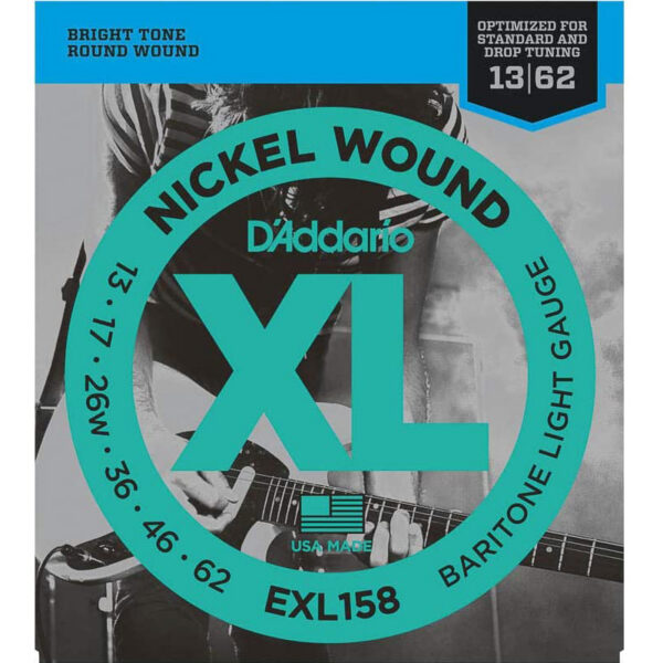 D'Addario EXL158 Nickel Wound Baritone Light 13-62