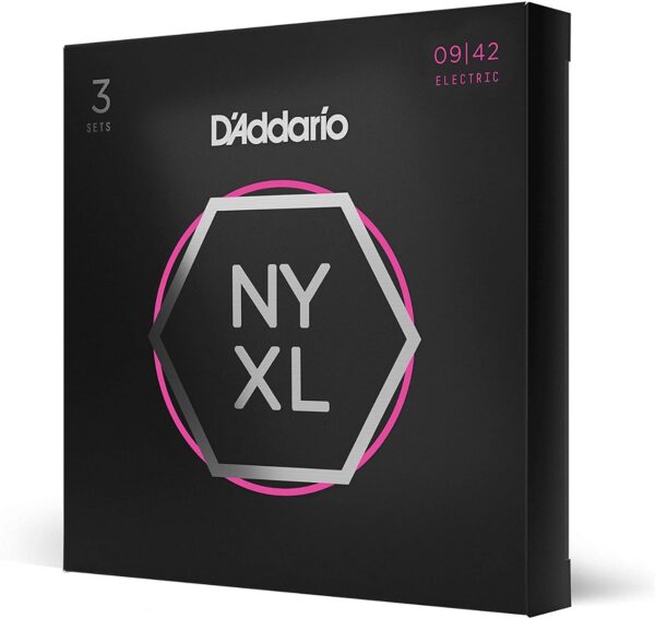 D'Addario NYXL0942 Nickel Electric Strings 9-42 3-Pack