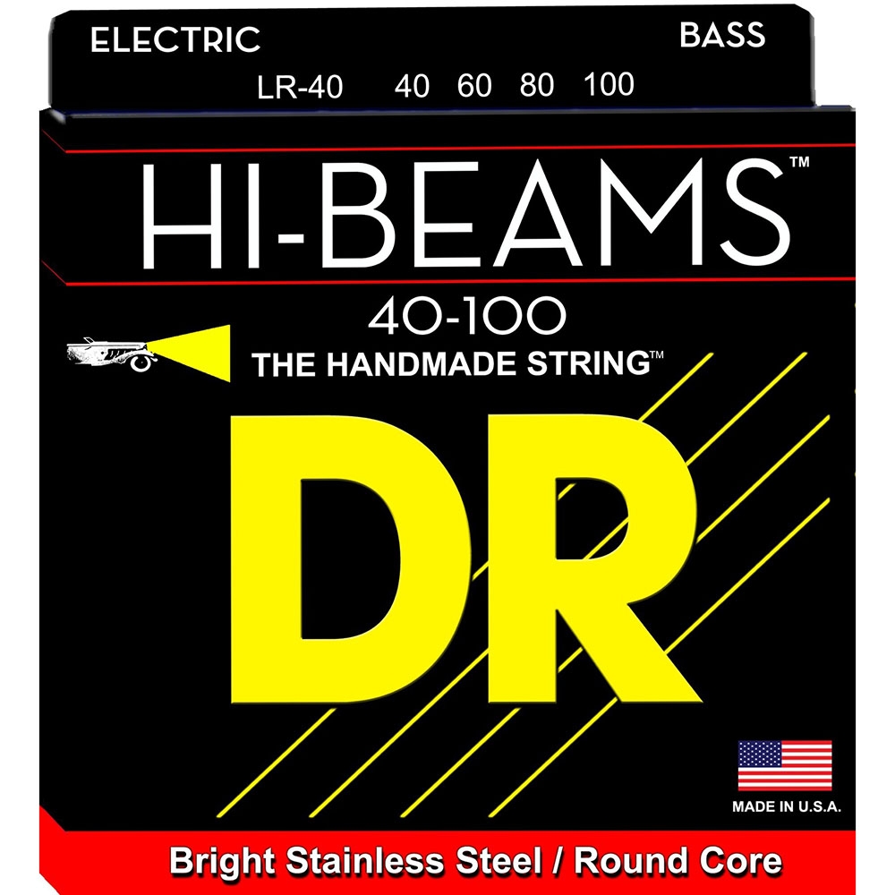 DR Strings HI-BEAM Stainless Steel Bass Strings 40-100