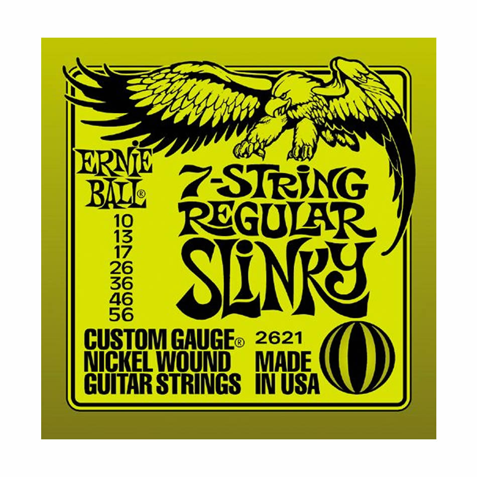 Ernie Ball 2621 Regular Slinky 7-String Nickel Set