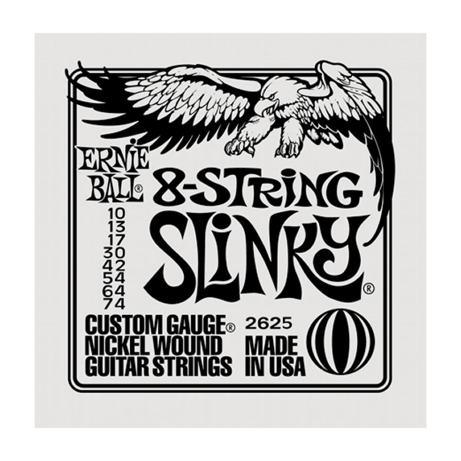 Ernie Ball 2625 Slinky Nickel Wound 8-String Set