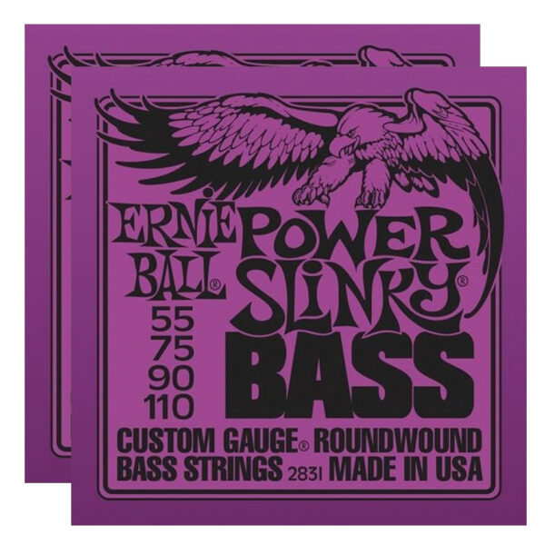 Ernie Ball Power Slinky Nickel Bass Strings 2831 (2-Pack)