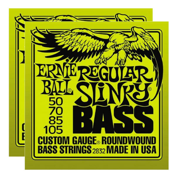 Ernie Ball Regular Slinky Nickel Bass Strings 2832 (2-Pack)