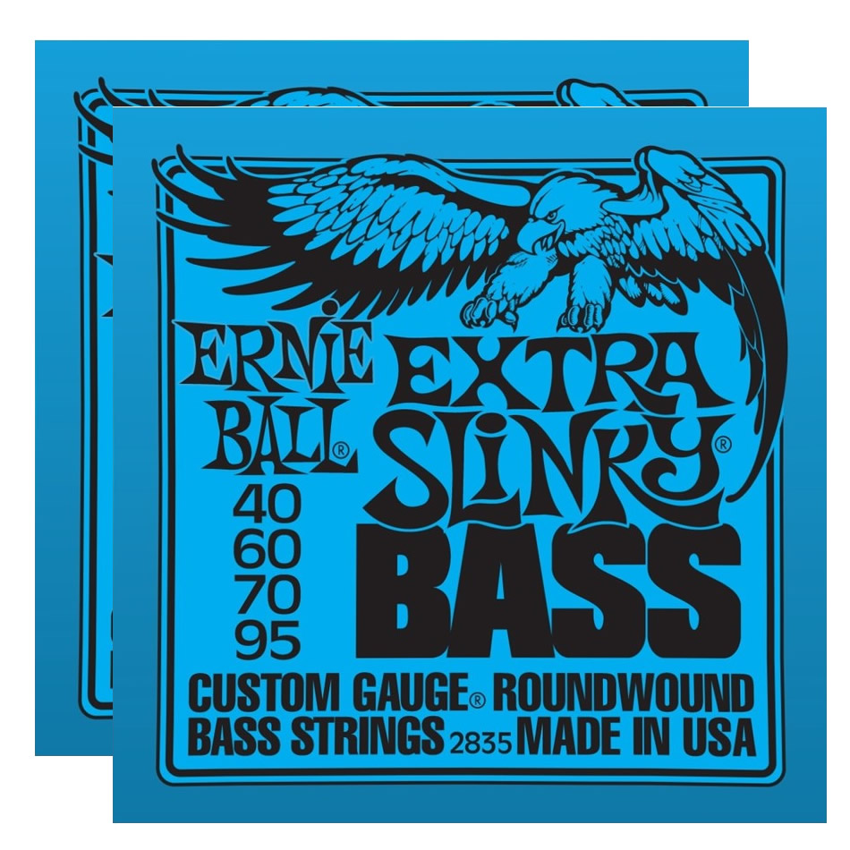 Ernie Ball Extra Slinky Nickel Bass Strings 2835 (2-Pack)